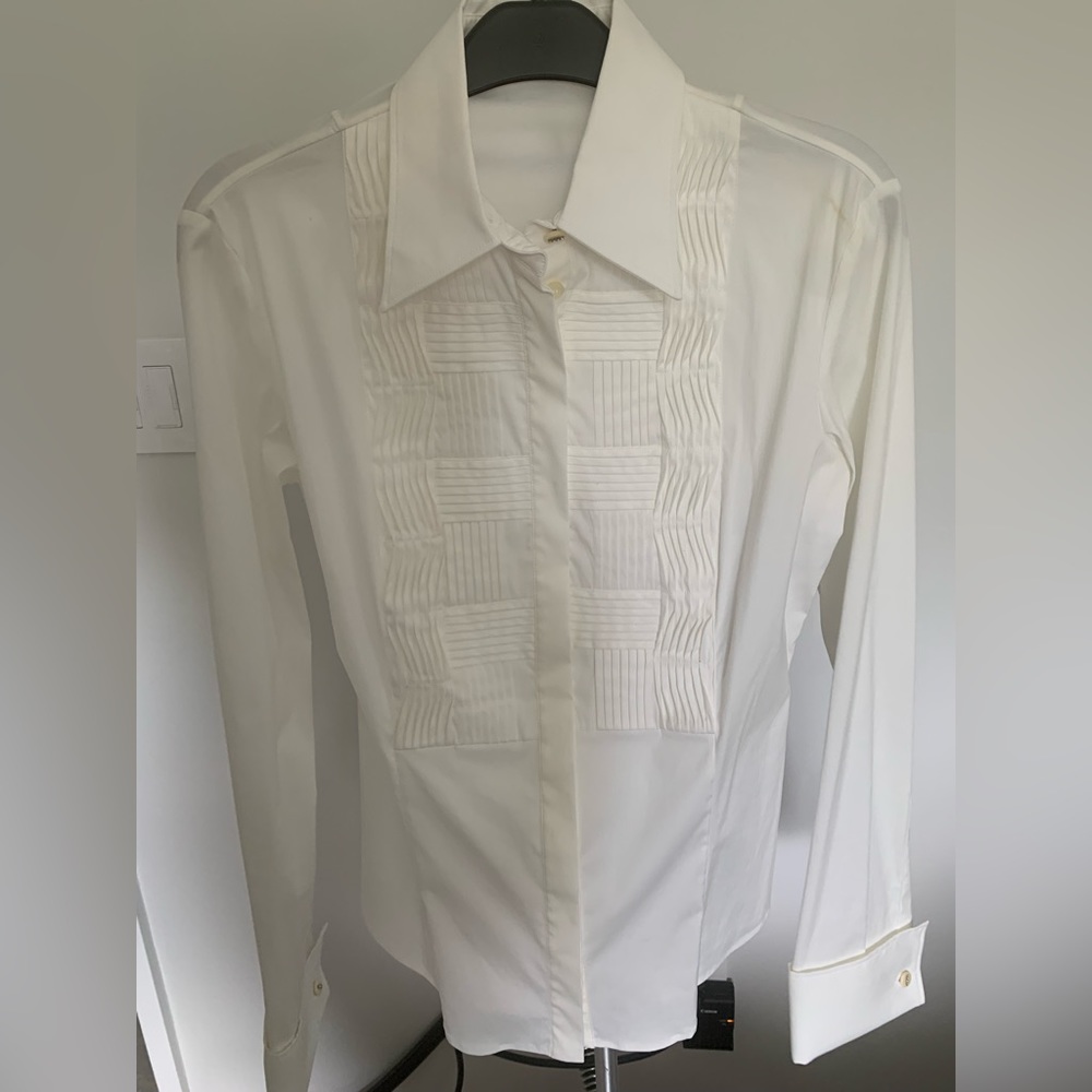 White button down